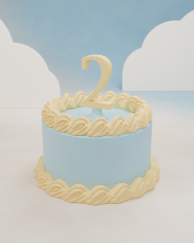 Waves Cake Icing | Modular Cake Props | Trident Labs