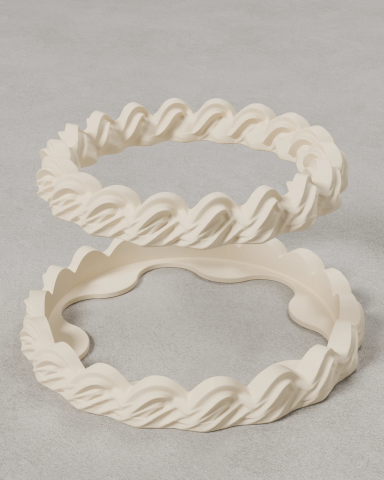 Waves Cake Icing | Modular Cake Props | Trident Labs 2