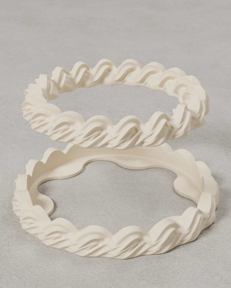 Waves Cake Icing | Modular Cake Props | Trident Labs