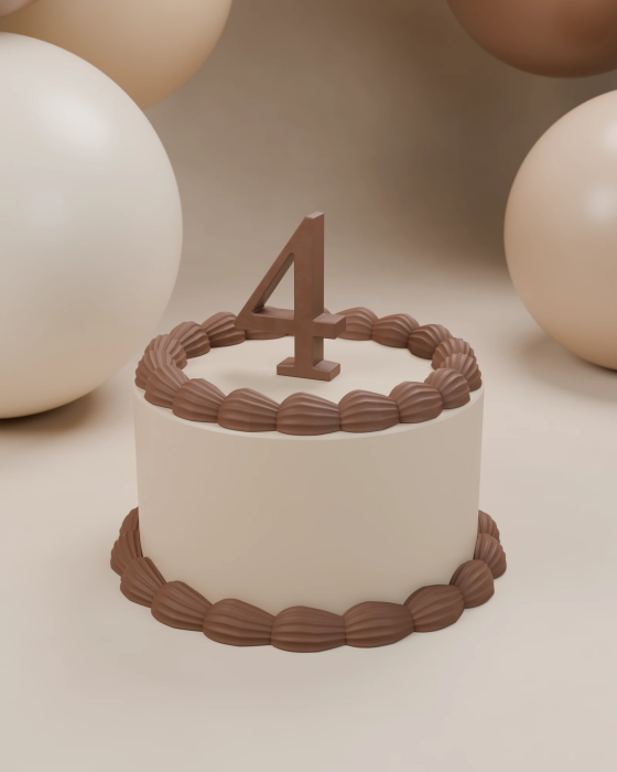 Shells Cake Icing | Modular Cake Props | Trident Labs