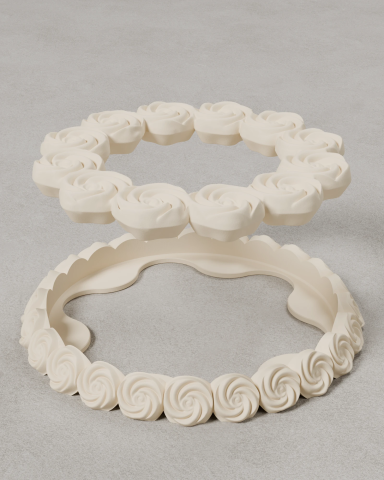 Rosettes Cake Icing | Modular Cake Props | Trident Labs 2