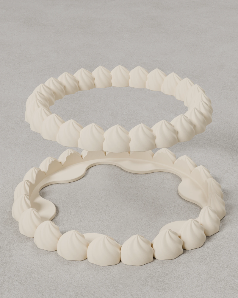 Twists Cake Icing | Modular Cake Props | Trident Labs