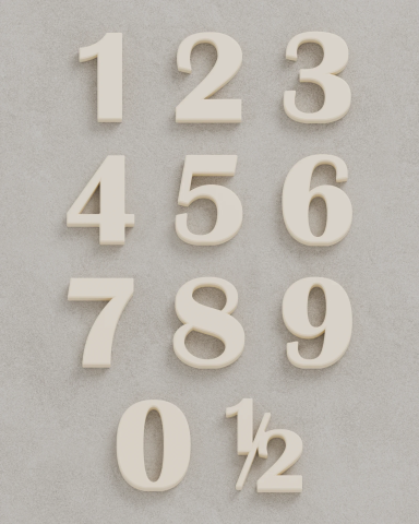 Bold Elegance Cake Toppers | Magnetic Number Toppers | Trident Labs