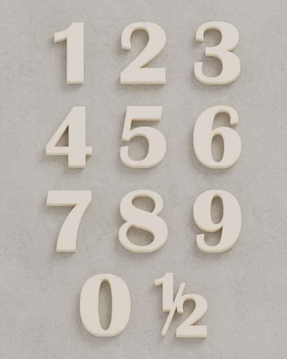 Bold Elegance Cake Toppers | Magnetic Number Toppers | Trident Labs