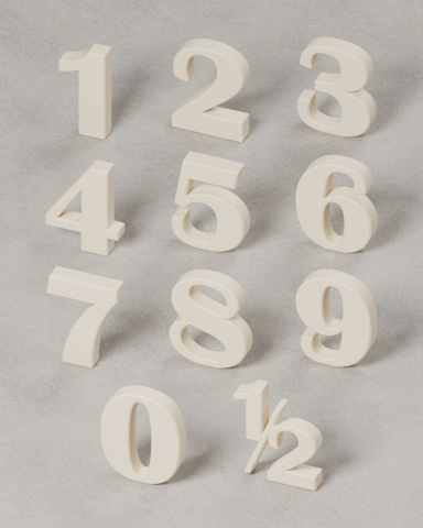 Bold Elegance Cake Toppers | Magnetic Number Toppers | Trident Labs 2