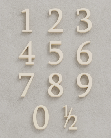 Timeless Cake Toppers | Magnetic Number Toppers | Trident Labs