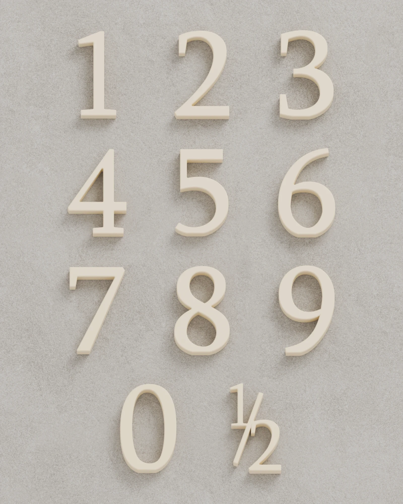 Timeless Cake Toppers | Magnetic Number Toppers | Trident Labs