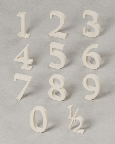 Timeless Cake Toppers | Magnetic Number Toppers | Trident Labs 2