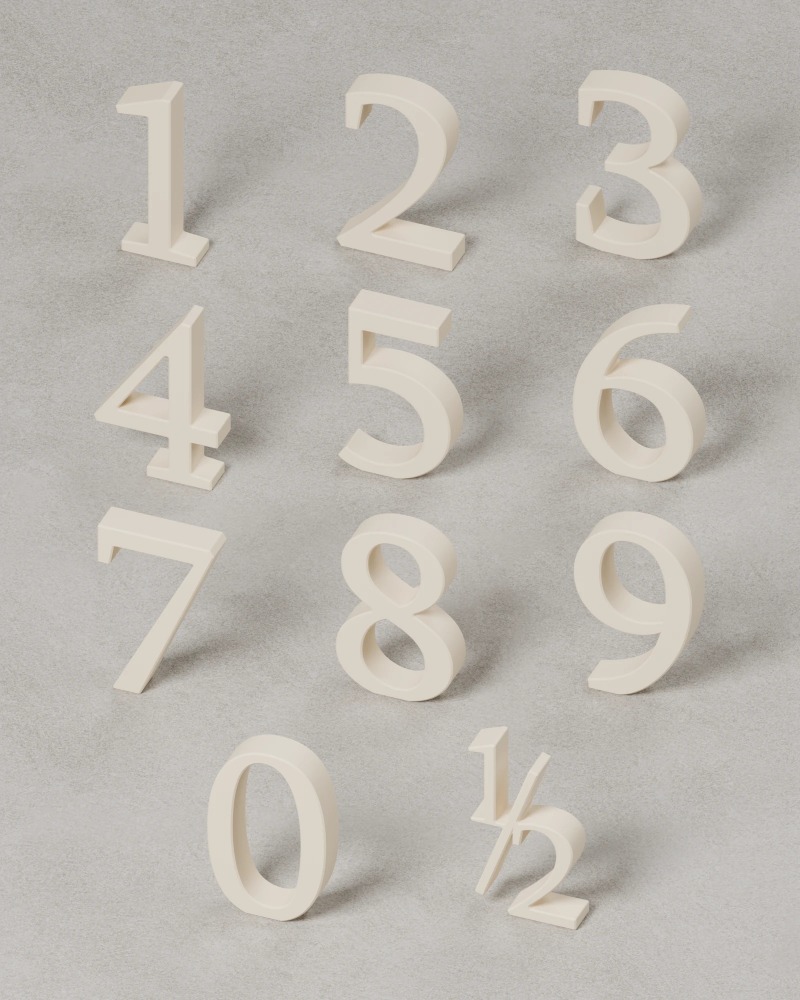 Timeless Cake Toppers | Magnetic Number Toppers | Trident Labs