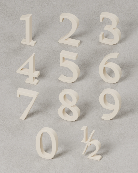 Timeless Cake Toppers | Magnetic Number Toppers | Trident Labs