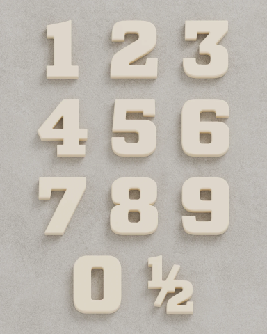 Classic Block Cake Toppers | Magnetic Number Toppers | Trident Labs