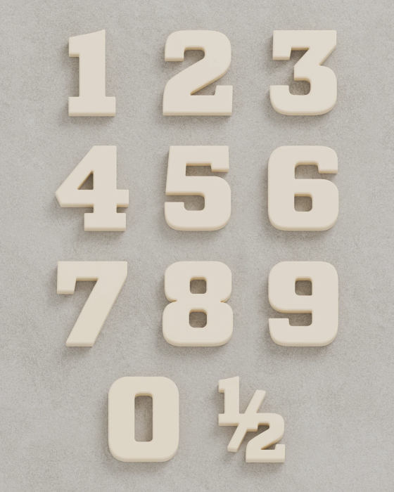 Classic Block Cake Toppers | Magnetic Number Toppers | Trident Labs
