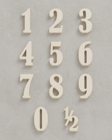 Retro Charm Cake Toppers | Magnetic Number Toppers | Trident Labs