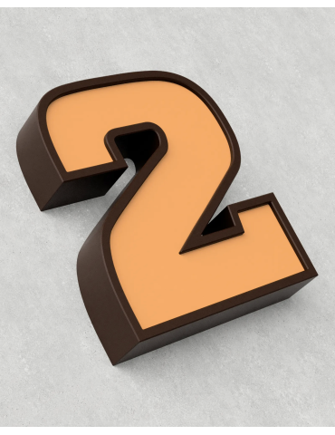 Classic Block ‣ Number 2 (50cm ‣ Two-Tone) 2