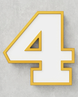 Classic Block ‣ Number 4 (50cm ‣ Two-Tone)