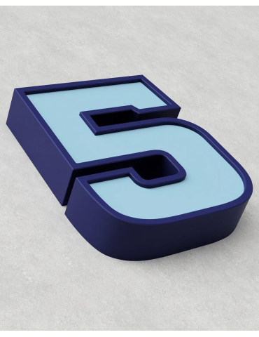 Classic Block ‣ Number 5 (50cm ‣ Two-Tone) 2