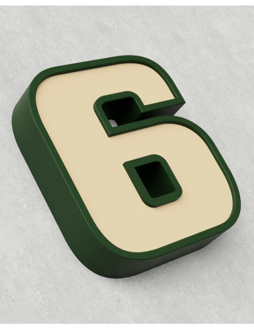 Classic Block ‣ Number 6 (50cm ‣ Two-Tone) 2