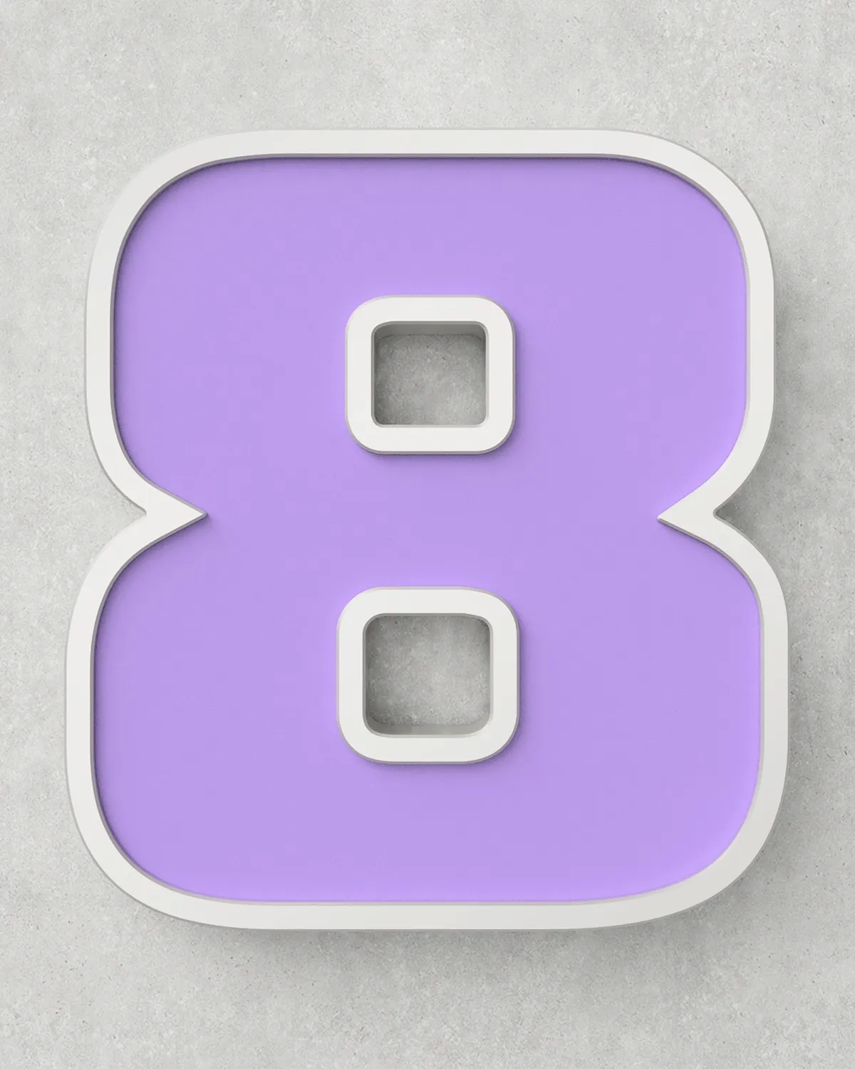 Classic Block ‣ Number 8 (50cm ‣ Two-Tone)