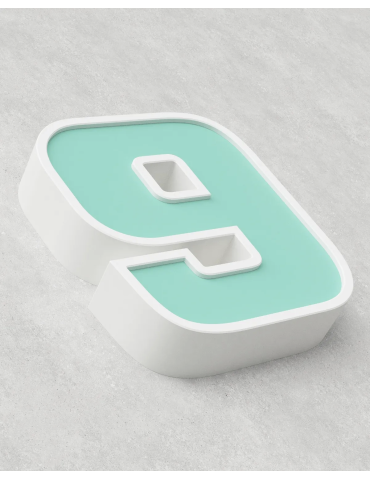 Classic Block ‣ Number 9 (50cm ‣ Two-Tone) 2