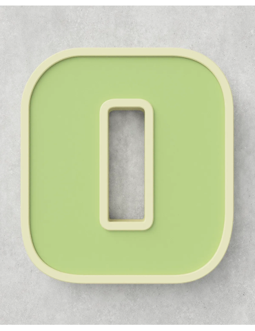 Classic Block ‣ Number 0 (50cm ‣ Two-Tone)