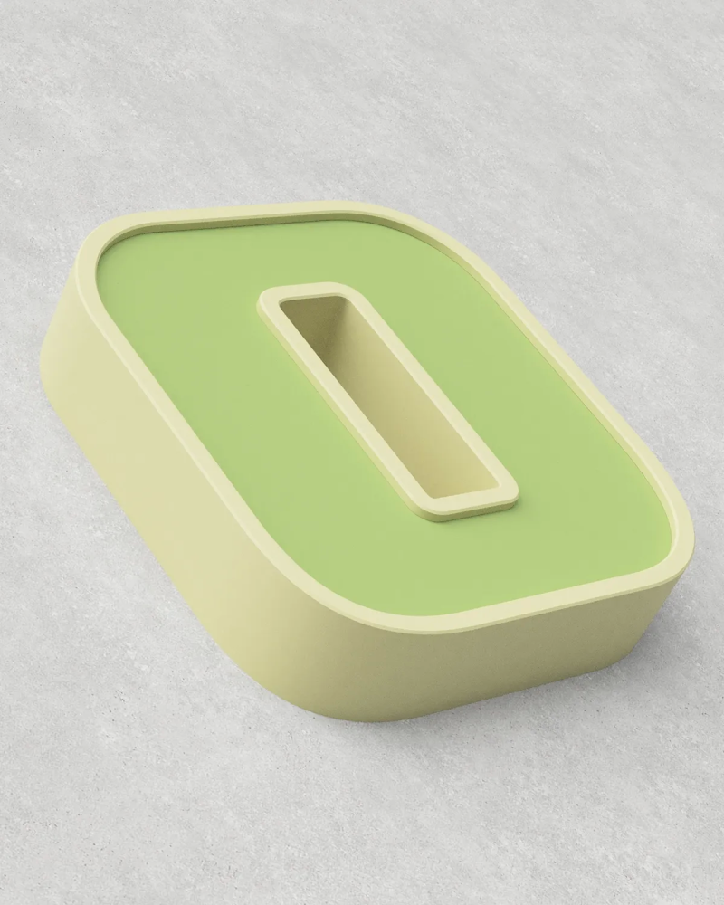 Classic Block ‣ Number 0 (50cm ‣ Two-Tone)