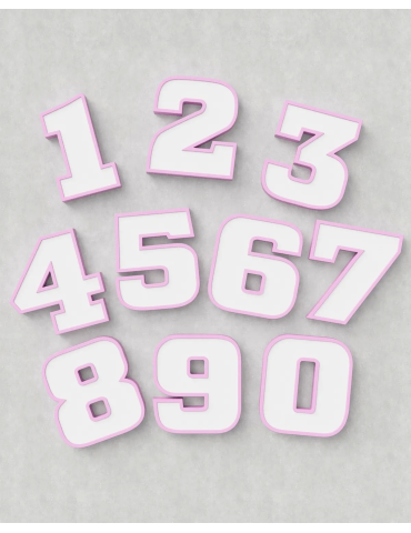 Classic Block ‣ Full Set 0-9 (50cm ‣ Two-Tone)