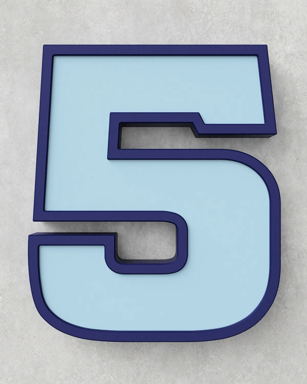 Classic Block ‣ Full Set 0-9 (50cm ‣ Two-Tone)