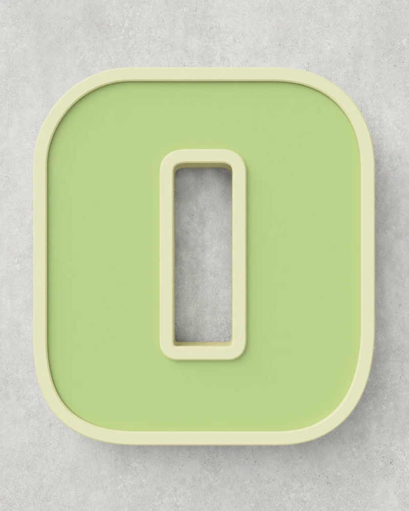 Classic Block ‣ Full Set 0-9 (50cm ‣ Two-Tone)