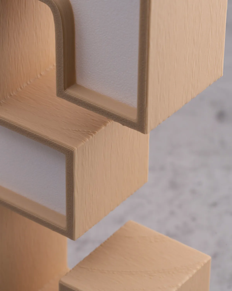 Two-Tone ONE Sign ‣ Style 01 ‣ Wood Finish