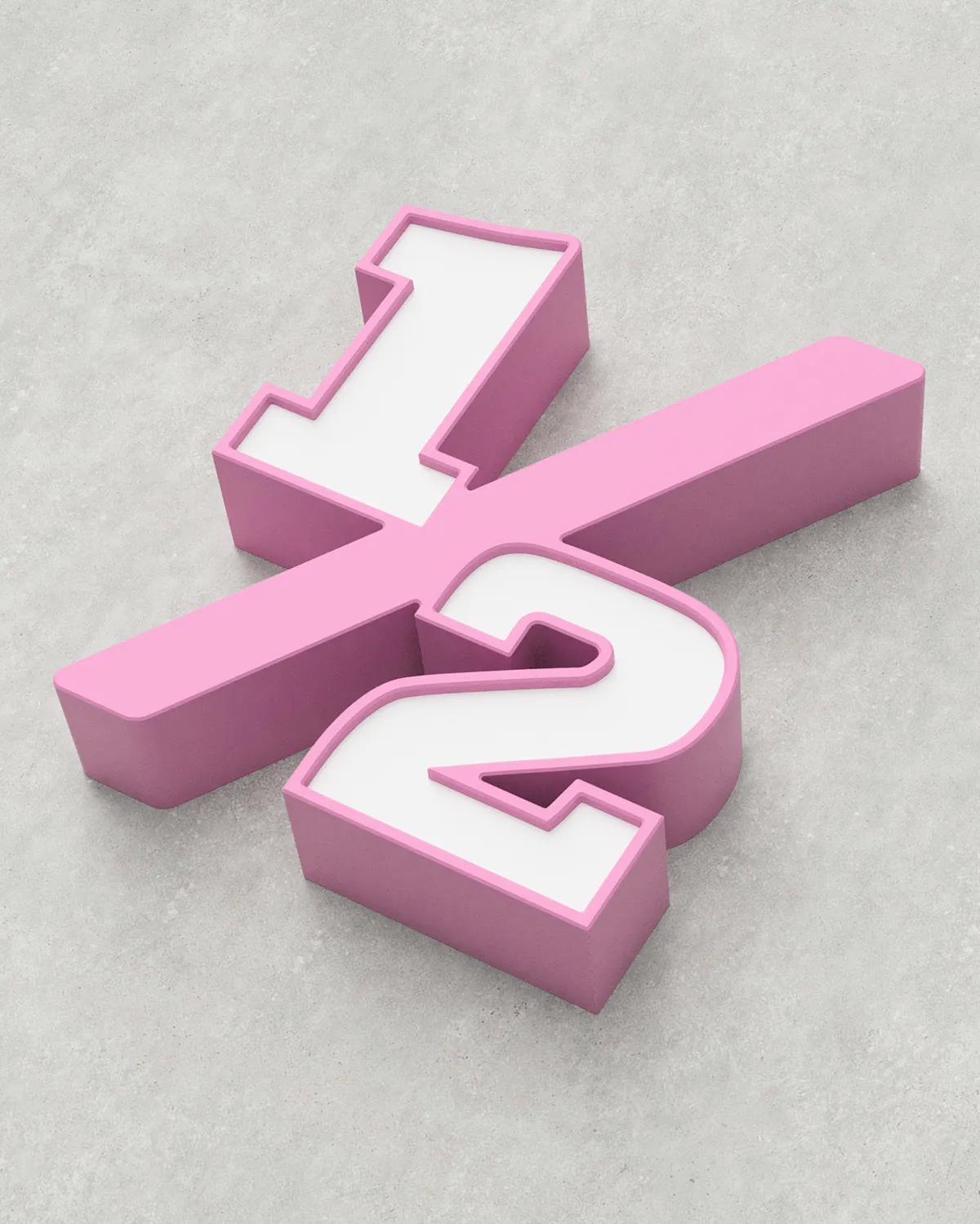 Classic Block ‣ Number 1/2 (50cm ‣ Two-Tone)