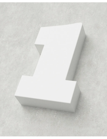 Classic Block ‣ Number 1 (Single Colour) 2