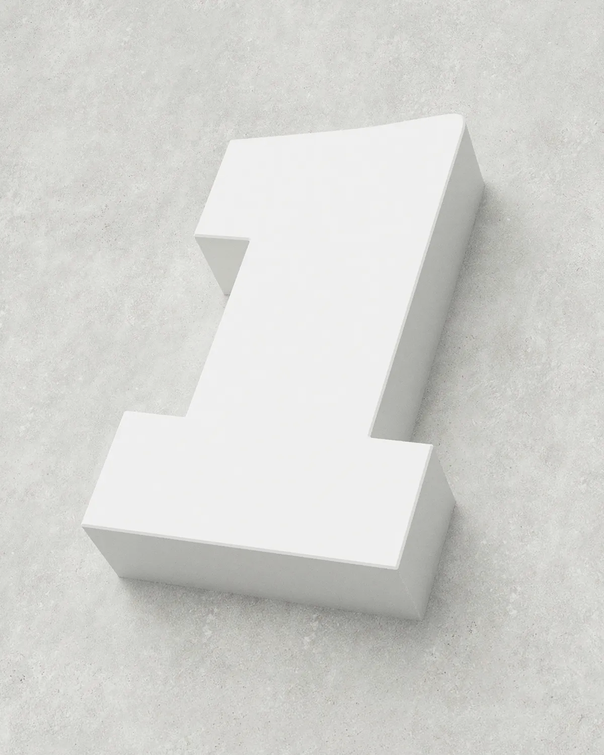 Classic Block ‣ Number 1 (Single Colour)