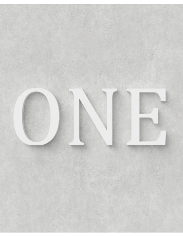 Letter Set ‣ ONE ‣ Style 02