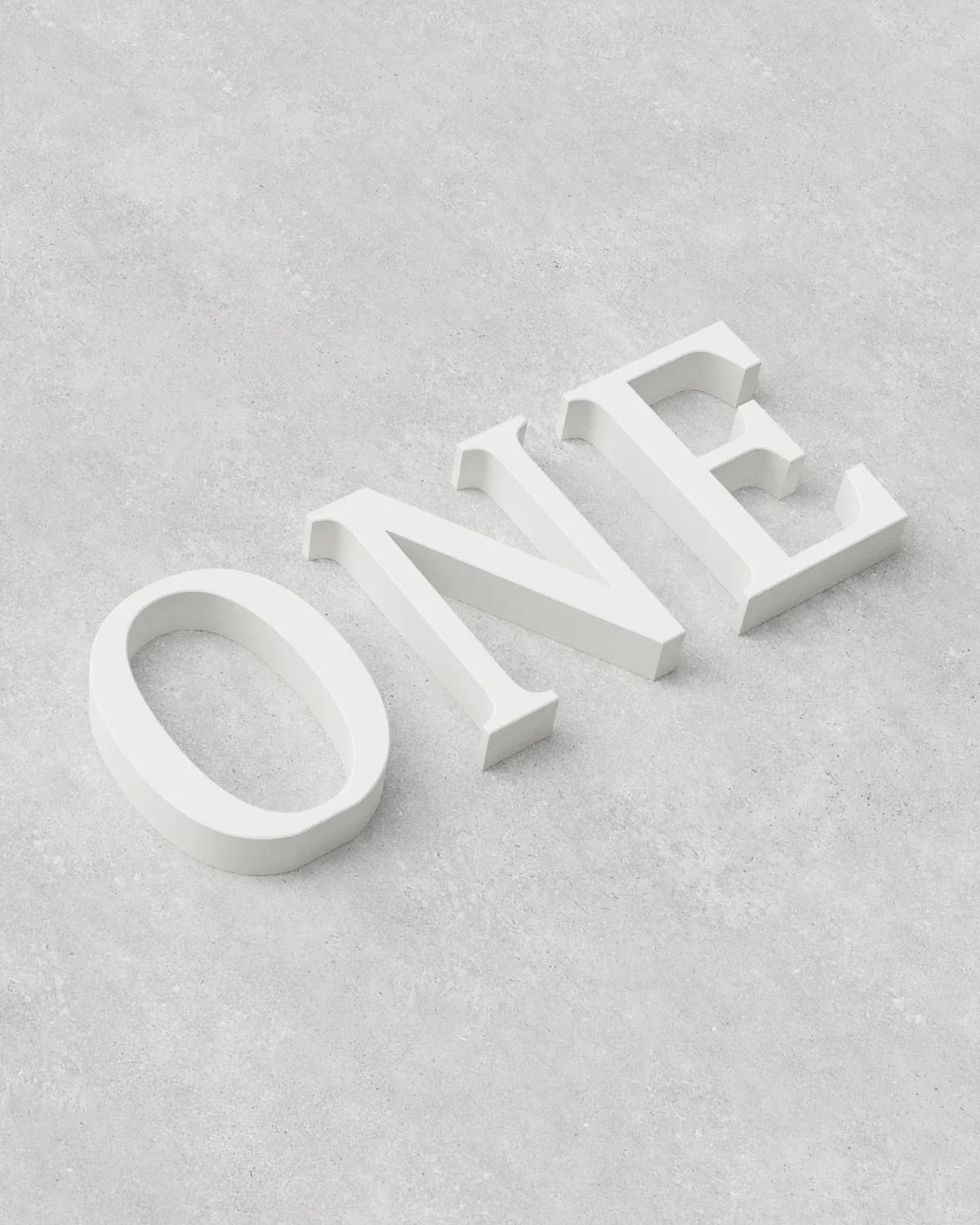 Letter Set ‣ ONE ‣ Style 02