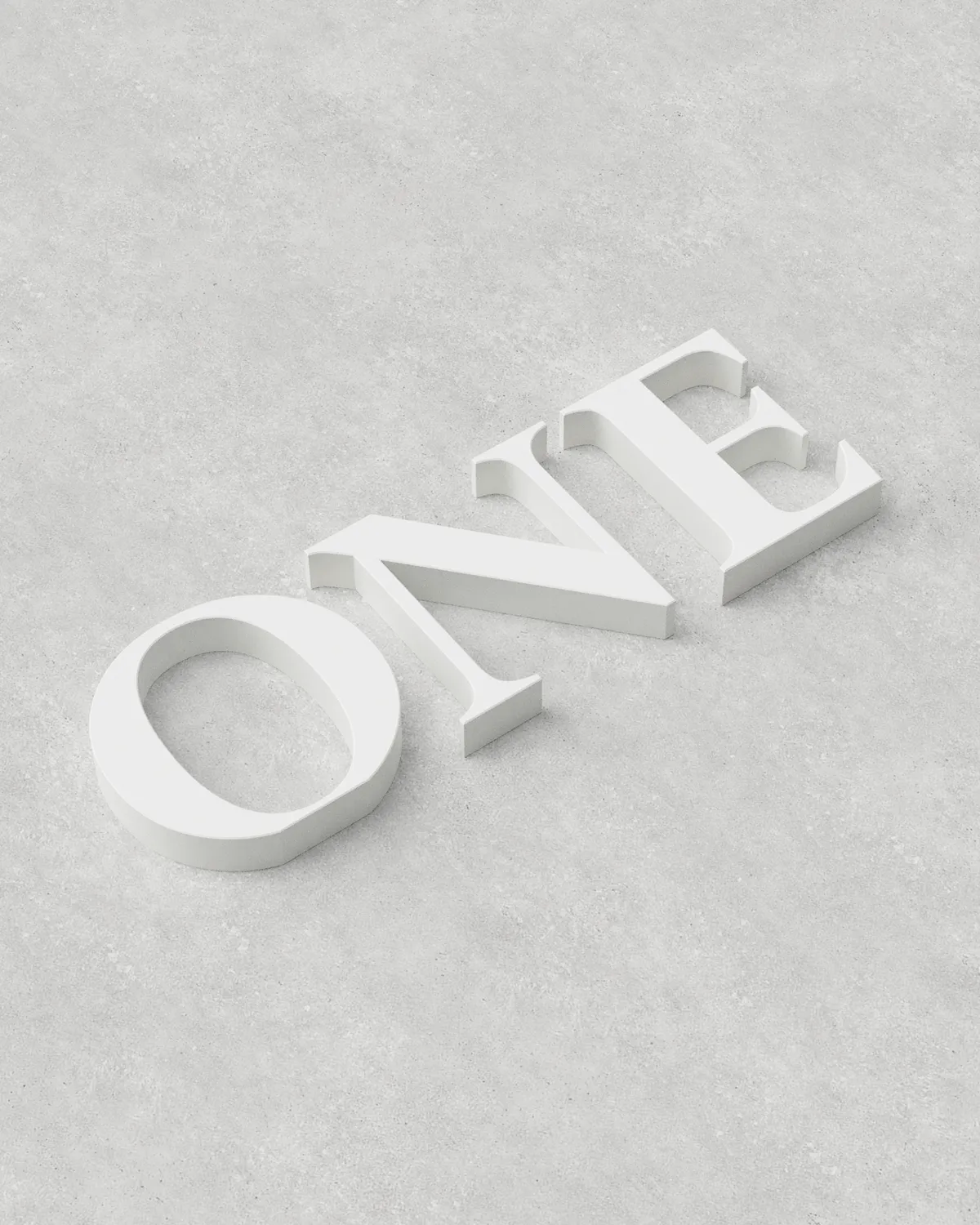 Letter Set ‣ ONE ‣ Style 01