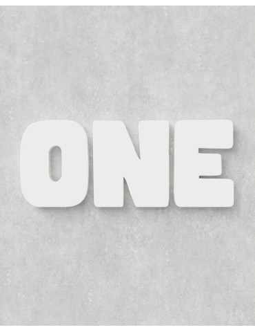 Letter Set ‣ ONE ‣ Style 03