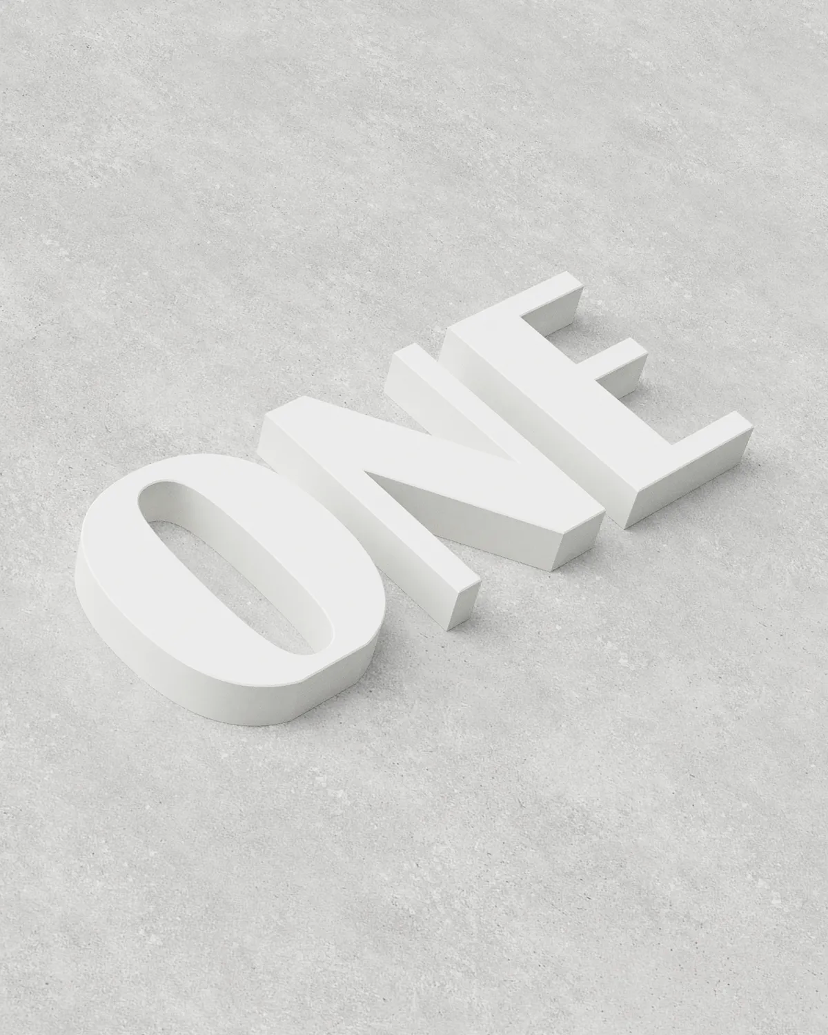 Letter Set ‣ ONE ‣ Style 04