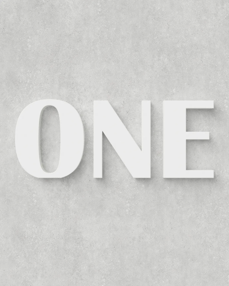 Letter Set ‣ ONE ‣ Style 04