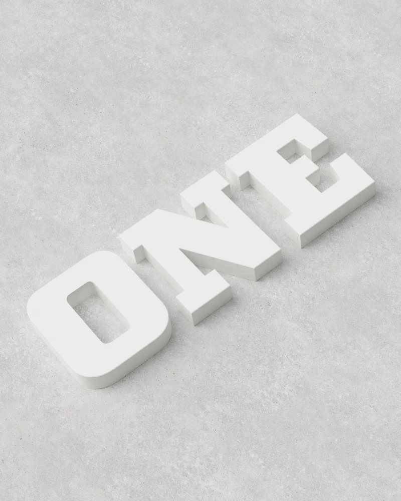 Letter Set ‣ ONE ‣ Style 05