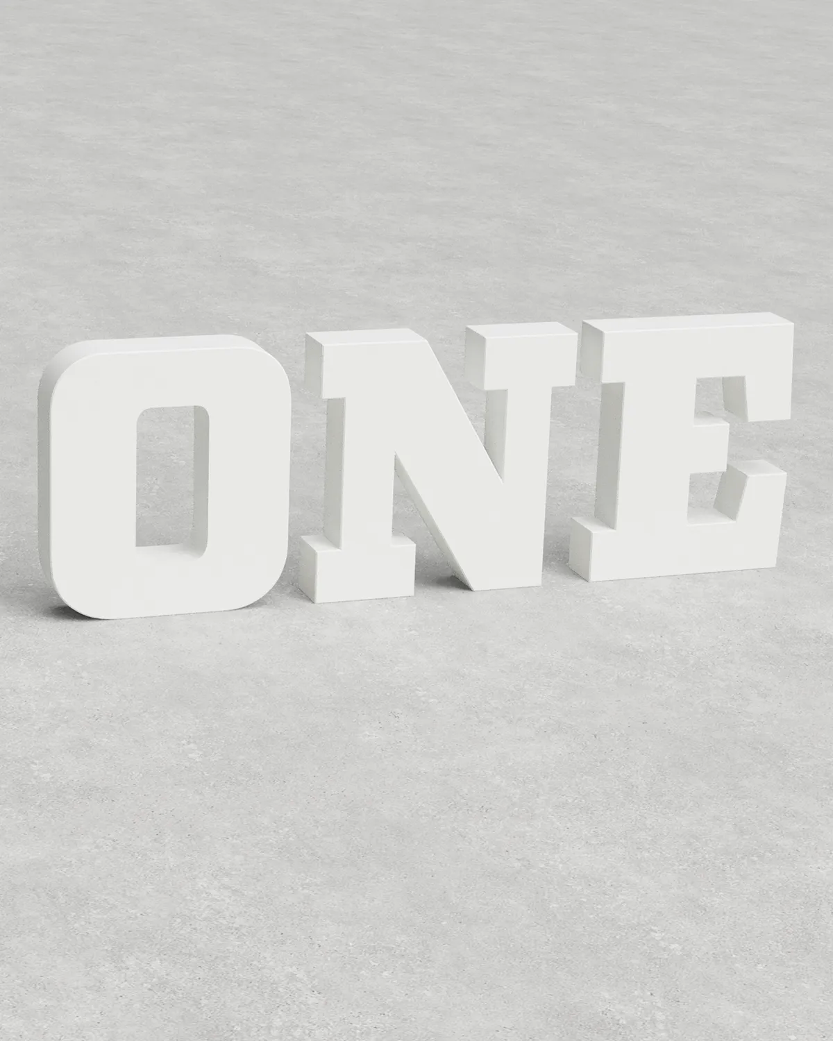 Letter Set ‣ ONE ‣ Style 05