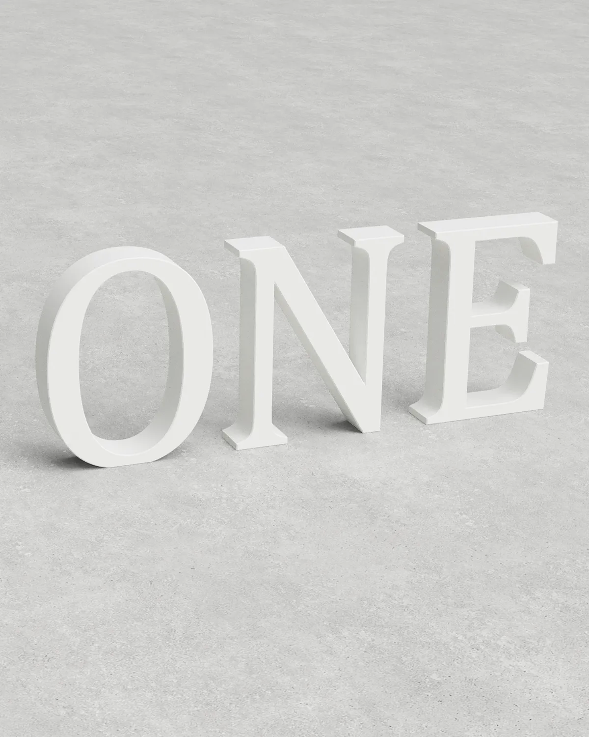 Letter Set ‣ ONE ‣ Style 02
