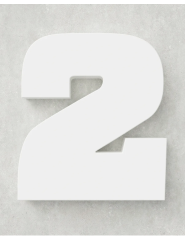 Classic Block ‣ Number 2 (Single Colour)