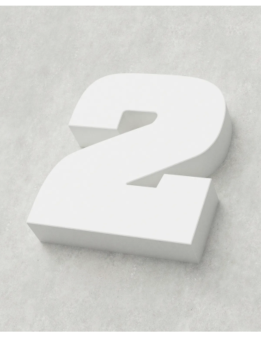 Classic Block ‣ Number 2 (Single Colour) 2