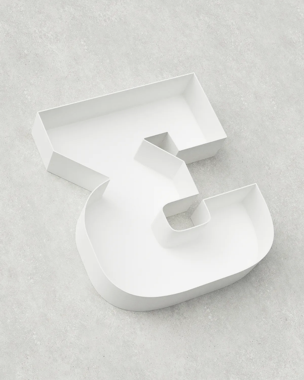 Classic Block ‣ Number 3 (Single Colour)