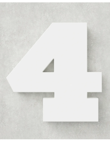 Classic Block ‣ Number 4 (Single Colour)