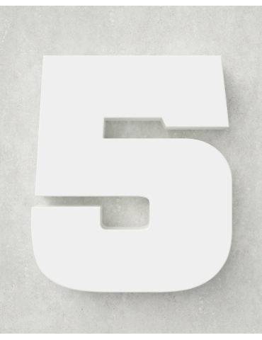 Classic Block ‣ Number 5 (Single Colour)