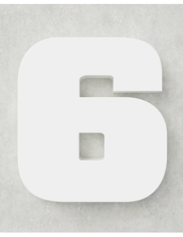 Classic Block ‣ Number 6 (Single Colour)