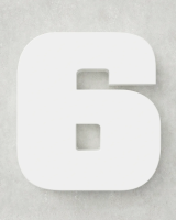 Classic Block ‣ Number 6 (Single Colour)