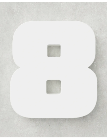 Classic Block ‣ Number 8 (Single Colour)