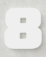 Classic Block ‣ Number 8 (Single Colour)